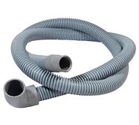 Lemona Tuyau de vidange, 2 m en plastique gris, caoutchouc, diamètre intérieur 21 mm, paroi de 4,5 mm, convient pour Indesit, Ariston, Electrolux