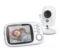 LEMONBEST BabyPhone 360° - Ecran 3.2"" LCD - Vision nocturne - Berceuse