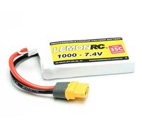 LemonRC Pack de batterie LiPo 7,4 V 1000 mAh 2 cellules 35C Softcase XT60
