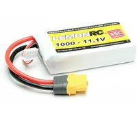 LemonRC Pack de batterie (LiPo) 11.1 V 1000 mAh Nombre de cellules: 3 35 C Softcase XT60
