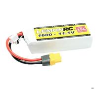 LemonRC Pack de batterie LiPo 11,1 V 1600 mAh 3 cellules 35 C Softcase XT60