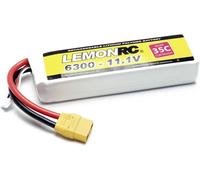 LemonRC Pack de batterie (LiPo) 11.1 V 6300 mAh Nombre de cellules: 3 35 C Softcase XT90