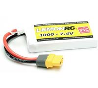 LemonRC Pack de batterie (LiPo) 7.4 V 1000 mAh Nombre de cellules: 2 35 C Softcase XT60