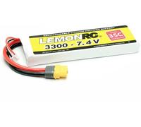 LemonRC Pack de batterie (LiPo) 7.4 V 3300 mAh Nombre de cellules: 2 35 C Softcase XT60