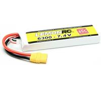 LemonRC Pack de batterie (LiPo) 7.4 V 6300 mAh Nombre de cellules: 2 35 C Softcase XT90