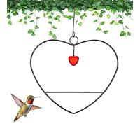 LemonRoad Tweet Balançoire en forme de colibri avec cadre en métal pour pinsons sauvages et orioles Noir