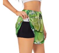 Lemons in The Water Short de sport d'été pour la course à pied, la gym et le yoga, noir, Taille M