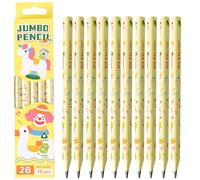 LEMONSTONE Lot de 10 crayons de Pâques pour enfants - Crayon épais - Pour dessin et écriture - Pour panier de Pâques - Remplissage et cadeaux - Pour l'école et la maison - Motif cirque