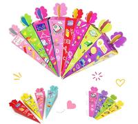 LEMONSTONE Lot de 24 mini sacs scolaires à remplir - Petits sacs d'école pour garçons et filles - Petit sac à sucre pour rentrée scolaire, fête d'anniversaire et récompenses de salle de classe