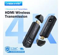 Lemorele 4K Kit émetteur et récepteur HDMI sans fil extension HDMI pour surveiller projecteur HDTV pour PC caméra ordinateur portable Xbox Live Only TX G57