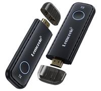 Lemorele 5G Transmetteur HDMI sans Fil avec Emetteur et Récepteur, 164FT/50M Kit d'extension HDMI Lecteur de Streaming Audio Vidéo, pour Laptop/PC/Camera vers HDTV/Projector/Monitor