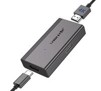 Lemorele Adaptateur HDMI vers USB C 4K@60Hz pour Lunettes AR, Adaptateur HDMI vers Type C Compatible avec Nreal Air, Rokid Air, RayNeo, Switch Base, Steam Deck, PS4/5, Xbox, etc.