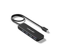 Lemorele Adaptateur USB 3.0 - Hub USB avec 4 USB 3.0, Adaptateur hub USB Ultra-Mince Haute Vitesse 5 Gbps pour PC, Ordinateur Portable, MacBook, iPad, Android, PS4, Xbox, etc.