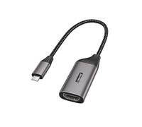 Lemorele Adaptateur USB C vers HDMI 4K, convertisseur Thunderbolt 3 vers HDMI adapté à MacBook, Dell, HP, Téléphone Portable et Plus [Coque en Aluminium et câble en Nylon]