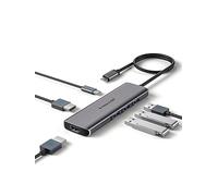 Lemorele Dock Station d'accueil USB C 6-en-1 vers 2 HDMI 4K, 3 USB 3.0, PD 100W pour Macbook, Windows, Switch, PC, Téléphone Mobile, etc