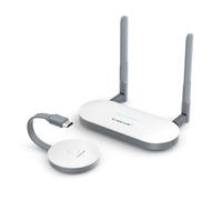 Lemorele Émetteur et Récepteur HDMI sans Fil 164 ft/50 M Transmission HDMI + VGA Double Écran 5G pour Le Streaming Audio Vidéo Depuis PC/Ordinateur Portable vers Moniteur, Projecteur, HDTV