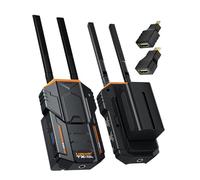 Lemorele Émetteur et Récepteur Vidéo sans Fil 200M avec 2 Batteries 4400 mAh, 1080P HDMI sans Fil 5G Transmission avec Boucle HDMI et IR pour Diffusion en Direct, Réalisation de Films et Photographie
