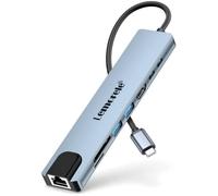 Lemorele Hub USB C, 9 en 1 Adaptateur MacBook Air, Ethernet Port, 100W PD, HDMI 4K, Ports Data 2 USB USB C, Lecteur Carte SD[1195]