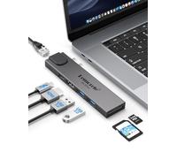 Lemorele Hub USB C Adaptateur MacBook Air/Pro M1, Hub USB C 7 en 2 avec Thunderbolt 3, Gigabit Ethernet, 2 USB 3.0, HDMI 4K@60Hz, SD/TF 3.0, USB C pour MacBook Air/Pro M1 2016-2021