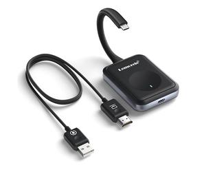 Lemorele Kit HDMI sans Fil USB-C, 50 m 5G Jusqu’à 8 émetteurs appairables | 1080P@60Hz; émetteur USB-C alimenté par PD - pour MacBook/PC/iPhone/Caméra vers Écran/TV sans Fil Haute Définition