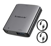 Lemorele Lighting to USB C Adaptateur 4K@60Hz pour Lunettes AR, Adaptateur pour iPhone vers Type C Compatible avec Nreal Air, Rokid Air, RayNeo, Switch Base, Steam Deck, PS4/5, Xbox, etc.