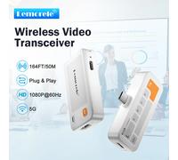 Lemorele P400 type-c vers HDMI transmetteur récepteur sans fil 1080P émetteur-récepteur vidéo 50m extension sans fil pour bureau/enseignement 1 set
