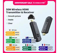 Lemorele transmetteur et récepteur HDMI sans fil 1080P réunion transmetteur Bluetooth Audio pour ordinateur portable TV projecteur moniteur caméra P50 TX and RX