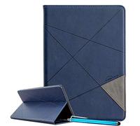 LEMORRY Coque pour Samsung Galaxy Tab S4 10.5 / SM-T830 / SM-T835, Étui pour Tablette en Cuir Premium Flip Cover avec Fentes pour Cartes, Béquille, Magnétique Caché (Bleu)