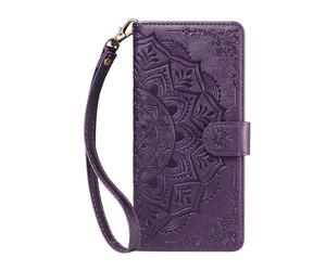 LEMORRY Étui für Motorola Moto Edge 60 Pro Coque Cuir Portefeuille Magnétique Support Intégré, 3 Fentes Cartes, Protection Silicone Flip Housse Rabat pour Motorola Moto Edge 60 Pro, Violet