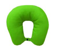 Lemos Home Coussin de Nuque, avec Rembourrage en Microfibre, Coussin de Voyage Confortable pour Avion, Voiture, Bureau, idéal pour Le Camping, Les Vacances et Les Gadgets de Voyage (Vert Pomme)