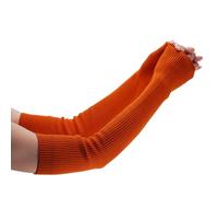 Lemoyoung Mitaines d'hiver en cachemire pour femme, Orange, 15.75"/40CM