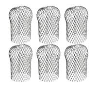 Lempefe 6pcs Grille Anti Feuille pour Gouttière, Métal Crapaudine de Gouttière Protection Gouttiere Anti Feuille Extensible pour Tuyaux de Toit, Pluvial pour Filtrer Les Feuilles Branches
