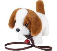 Lempefe Chien, jouet électronique, animal domestique pour enfants, interactif, promenade, écorce, avec laisse, première éducation, cadeau d'anniversaire pour 3 ans et plus