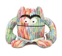 Lempefe Peluche Monstre aux Couleurs Vives - pour Une Ambiance Joyeuse et insouciante - Décoration d'halloween ou d'anniversaire - Cadeau pour garçons ou Filles (35cm)