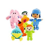 Lempefe Pocoyo Lot de 6 peluches Pocoyo Elly Pato Nina Sleepy Bird Loula 15,2 à 30,5 cm