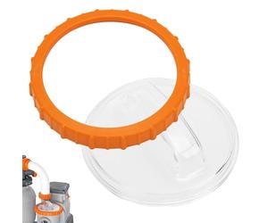 Lempefe Pompe à sable de rechange P07019 - Couvercle de pré-filtre et écrou P07018 - Pour système de filtre à sable Bestway - Accessoires de piscine pour 58486 58497 58499 (A)