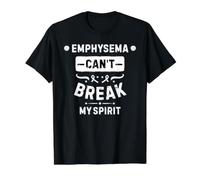 L'emphysème ne Peut Pas briser Mon Esprit T-Shirt Graphique avec Valeur, Homme, Noir, S