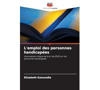 L'emploi des personnes handicapées