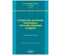 L'emploi Des Personnes Handicapées Entre Discrimination Et Égalité