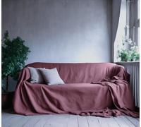 L'EMPORIO CASA Housse de canapé couvre-lit en toile massive en coton Panama 160 x 260 - 260 x 280 - 360 x 280 cm - Maxi drap housse coton Granfoulard
