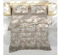 L'Emporio Casa Parure de lit en flanelle chaude de pur coton 100 % confortable d'hiver en flanelle anti-boulochage 250 x 200 + 40 cm (Medis)