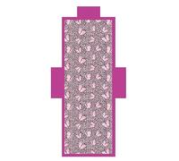 L'Emporio Casa Serviette de plage avec poches et coussin - transat numérique en microfibre de polyester souple (papillons)