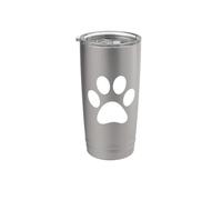 L'empreinte de la Patte Blanche Gobelet isotherme en acier inoxydable double paroi