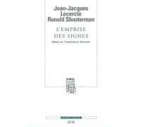 L'Emprise des signes. Débat sur l'expérience littéraire - Jean-Jacques Lecercle - Seuil - broché - Etude