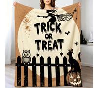 LEMRIXL Plaid en Flanelle Luxueux et Chaud Élément d'halloween a9474 | Couverture en Flanelle, 240x260 cm, Idéale Idée de Cadeau, pour Voyager, Lit Ou Canapé, Lavable en Machine, Sobre et Raffinée