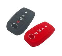 LemSa Lot de 2 coques de n caoutchouc et silicone pour Toyota 2019 + Land Cruiser 2021-2025 Venza RAV4 Corolla Grand Highlander Tundra Crown 2022-2025 Tacoma TRD Corolla SE Camry XSE, noir et