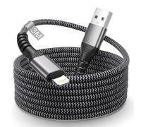 Lemsen Câble iPhone 3M [Certifié MFi], Câble Chargeur Phone 3M Câble Lightning USB Cable i-Phone Charge Rapide Nylon Cordon Fil Chargeur i-Phone Cable USB pour iPhone 14/13/12/11 Pro Max/XS/8/7