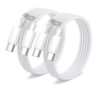 Lemsen iPhone 15 16 Câble USB C 2M/Lot de 2, Cable USB C Charge Rapide pour iPhone Air/17/16/15 Pro Max/16 Plus,iPad Pro/Air/Mini 7 6, Nylon 60W Cable Chargeur iPhone 15 16 Câble Type C Cordon USBC