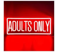 LEMST LED néon signe Adults Only Enseigne Au Néon Lettre LED Lumière Art Décor Alimenté Par USB Pour Bar Home Man Cave Hôtel Party Store Enseigne Éclairée 40cmx16cm