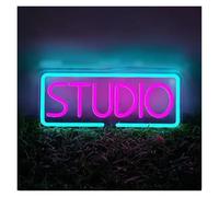 LEMST LED néon signe Enseigne Néon De Studio Pour Décoration Murale, Néons Faits À La Main, Idéale Pour Un Salon De Beauté, Panneau De Bienvenue 15cmx37cm